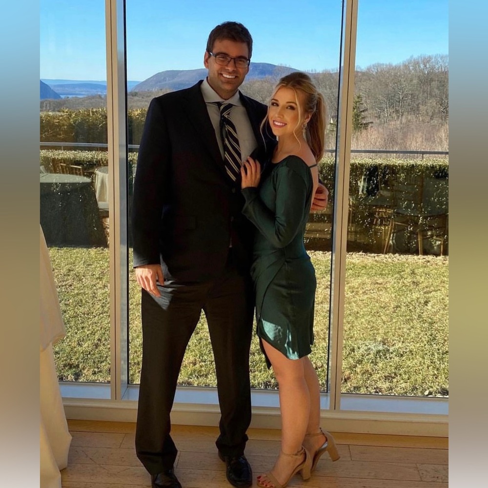 Green wedding guest dresss